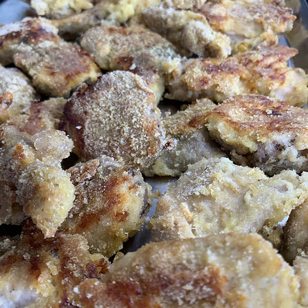 Coniglio panato al forno