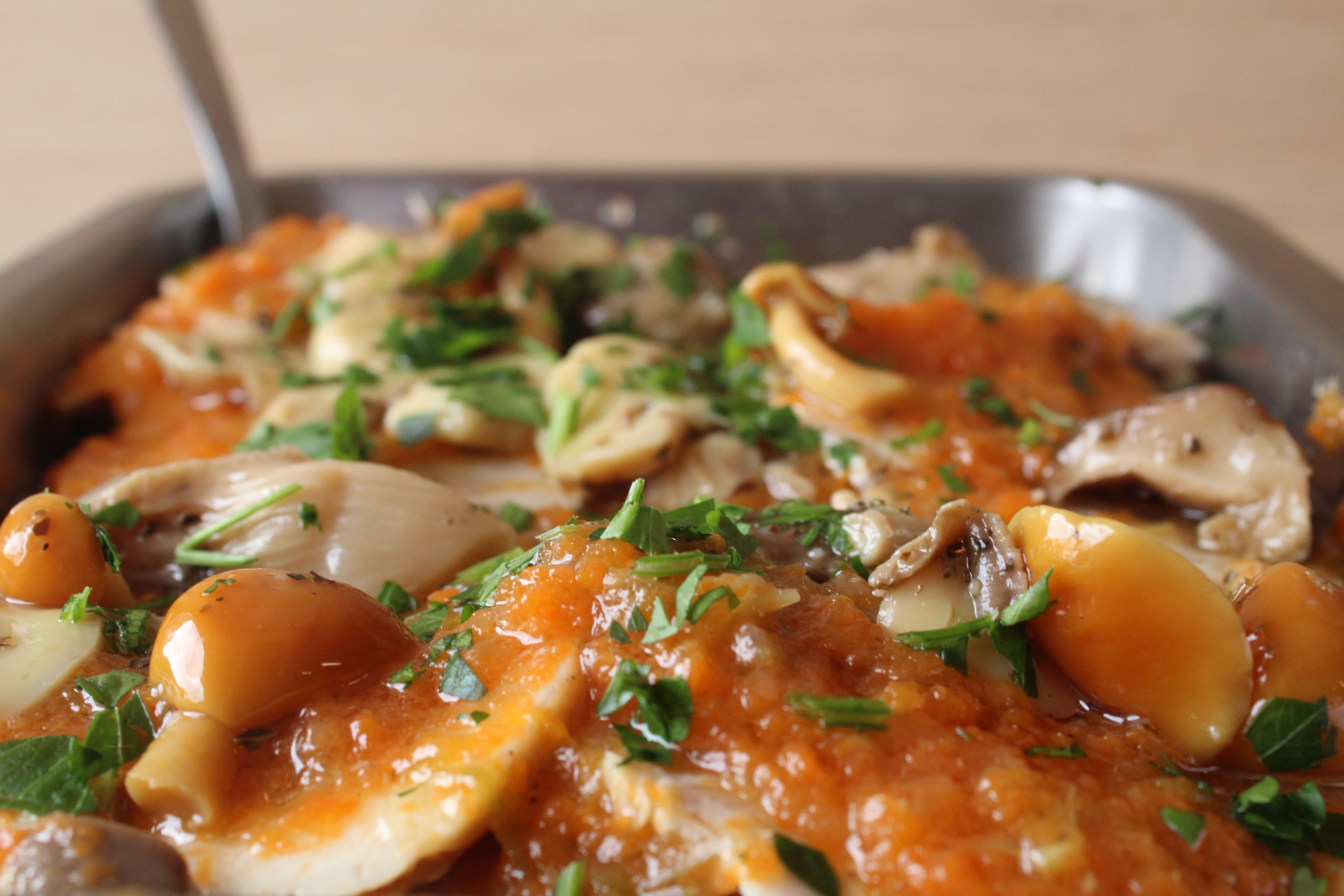 Arrosto di tacchino e funghi